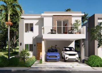 MODERNAS CASAS CON PISCINA EN PUNTA CANA